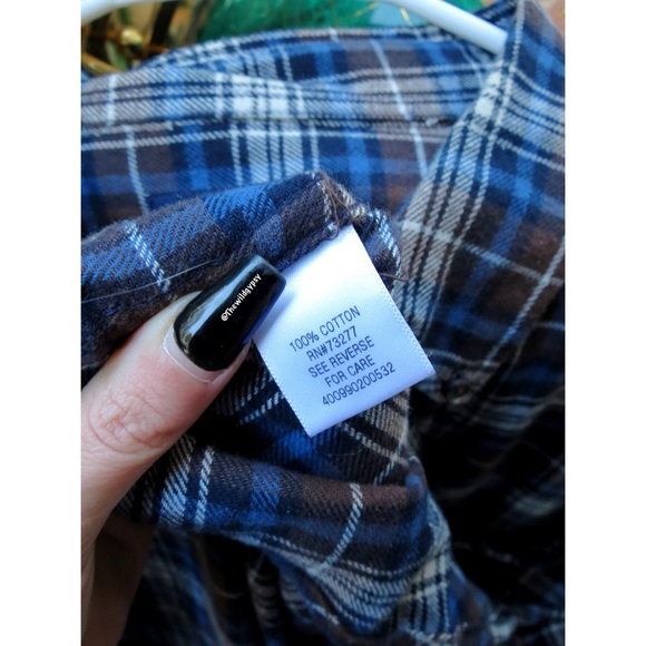 Vintage cozy oversized plaid boyfriend flannel 🍂 - Picture 6 of 8